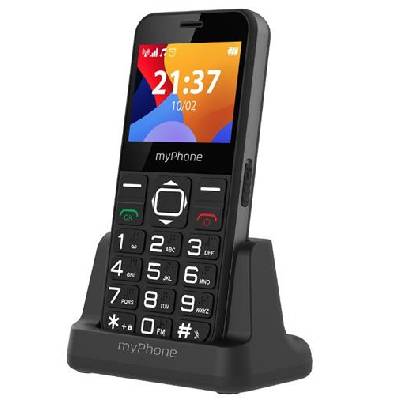 MYPHONE HALO 3 SENIOR ČERNÝ S NABÍJECÍM STOJÁNKEM - TELMYSHALO3BK
