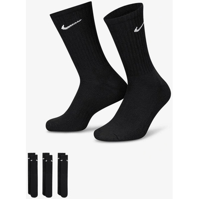 Nike 3PPK VALUE COTTON CREW Černá Bílá