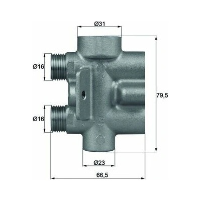 Termostat, chlazení oleje MAHLE ORIGINAL TO 9 75 (TO975)