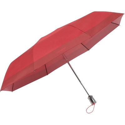 Samsonite Rain Pro 3 sect. auto o/c automatický deštník, Geometric Red Print