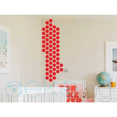 Шестоъгълници - комплект 51 бр. (4, 5 х 5, 2 см) (4156)