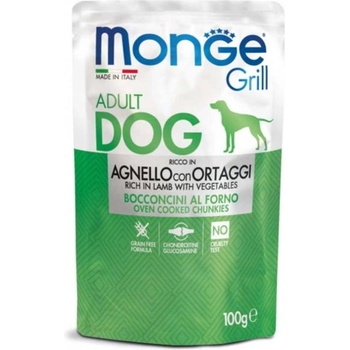 Monge Пауч без зърно Monge Grill Lamb& Vegetables - 0.1кг