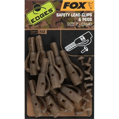 Fox Závěsky Edges Camo Size 7 lead clip + pegs