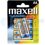 Maxell Алкална батерия MAXELL AA, LR-6, 4+2 бр. в опаковка, 1.5V (ML-BA-LR6-4plus2) - Allstore