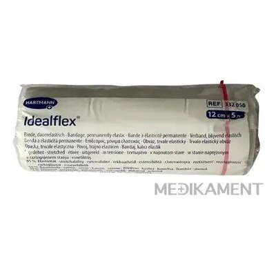 Idealflex obväz elastický krátkoťažný 85% 12cm x 5 m 1 ks