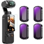 K&f concept magnetic ND filter set, compatible with DJI OSMO Pocket 4 and Pocket 3, pack of 4 ND4, ND8, ND16, ND32 filters, Osmo Pocket 4/3 accessories (aluminum frame) - SKU. 2093
