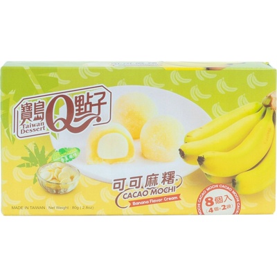 Q Brand Mochi Kakao Banán 80 g – Sleviste.cz