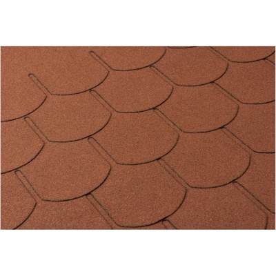 Bauhus Kappiovka Bitumický šindeľ papový červená