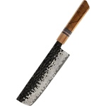 HARAHU Дамаски кухненски нож ZE-37432 - Nakiri / Кафяв KP37432