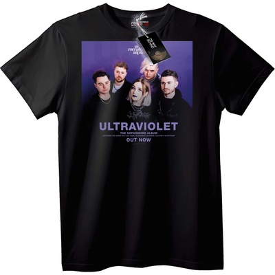 NOONEBRAND Тениска Ultraviolet група албум - 6XL, White