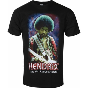 ROCK OFF Мъжка тениска Jimi Hendrix - Космически - Черен - ROCK OFF - JHXTS20MB