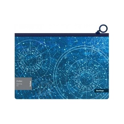 BERLINGO obálka A4+ PP zip Zodiac brokát /12/
