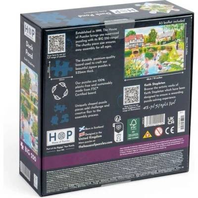 House of Puzzles Dedinská idyla pri rybníku 250 veľkých dielov