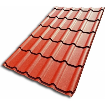 Blachotrapez Diament Eco Plus 0,5 x 1200 x 1900 mm Pladur Wrinkle MAT TK červenohnedá 1 ks