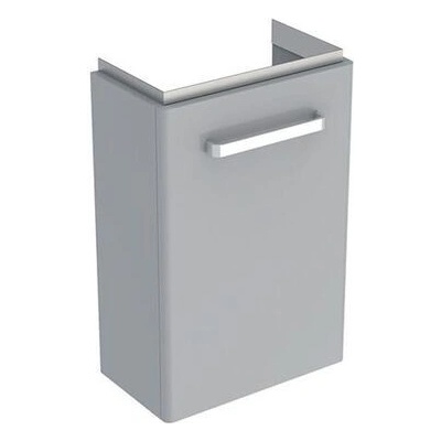 Geberit Selnova Compact skříňka pod umývátko 40x34x60,4 cm, 1x dvířka, světle šedá mat/světle šedá lesk 501.489.00.1