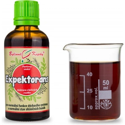 Bylinné kapky Expektorans Pavlove bylinné kvapky tinktúra 50 ml
