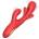 SuperLove Rabbit Flapping G-Spot 3in1 Vibrator Red