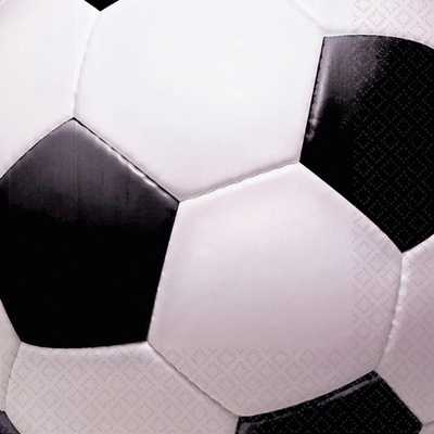 Amscan papírové ubrousky Fotbal 16ks 33x33cm