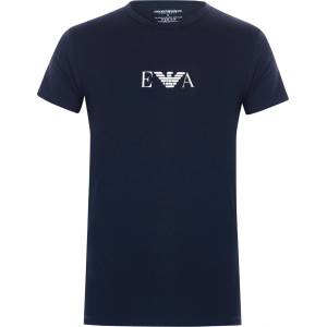 Emporio Armani Тениска Emporio Armani Chest Logo T Shirt - Navy