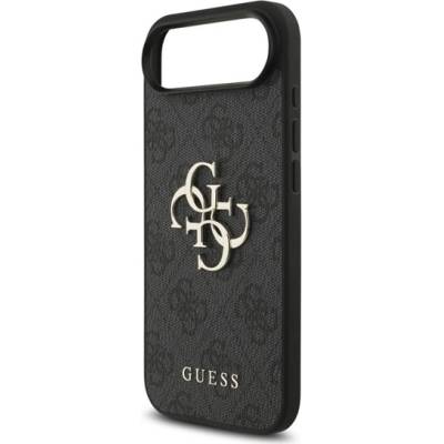 CG Mobile iPhone Air GUESS 4G BIG LOGO Силиконов протектор за телефон Устойчив на удар кожен ефект заден капак BLACK GUHCP17M4GMGGR (GUHCP17M4GMGGR)
