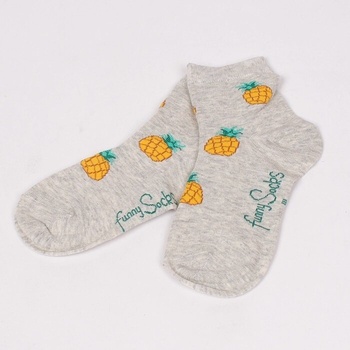 Детски чорапи в светлосив цвят с ананаси