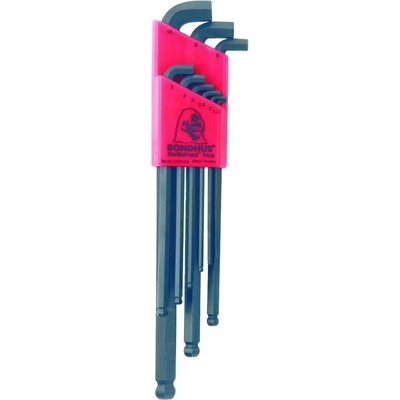 Bondhus Zástrčné klíče šestihran 1,5 - 10 mm SBLX 9 M zkrácené s koulí 16599.01