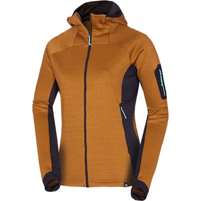 Northfinder dámská turistická mikina se zipem PAT-579-mustardblack