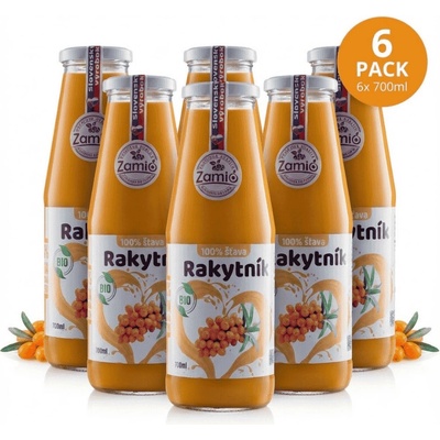 Zamio BIO Rakytnik 100% šťava 6 x 700 ml