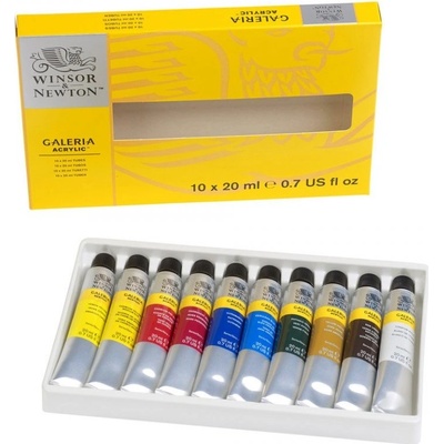 WINSOR & NEWTON GALERIA AKRYLOVÉ FARBY SADA 10X20 ML