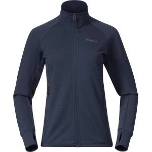 Bergans Дамско вълнено яке Bergans Women's Rabot Merino Tech Midlayer Jacket Merino jacket - Navy Blue (105-7223-0114)