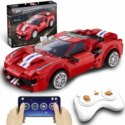 IQ models Programovatelná RC stavebnice sporťáku RED RACE CAR - 306 dílků- RC_309746 RTR 1:10 – Zboží Dáma