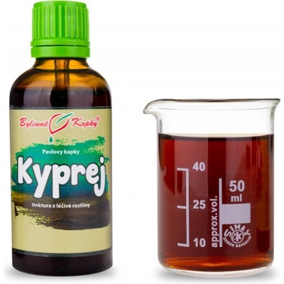 Bylinné kapky Pavlovy bylinné kapky Kyprej vrbice tinktura 50 ml