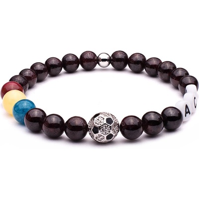 BudNej minerálny náramok AC SPARTA PRAHA z granátu MN1129