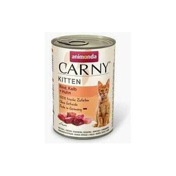 Animonda Carny Kitten teľacie, kura a morka 400 g