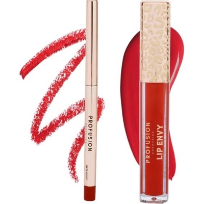 Profusion duo na rty lesk Date Night 3,5 ml + tužka Date Night 0,3g dárková sada