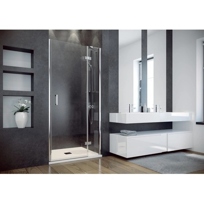 HOPA Bezrámové sprchové dveře VIVA 195D BARVA rámu Chrom/Leštěný hliník ALU, Rozměr A 100 cm, Rozměr C 195 cm, Směr zavírání Pravé DX, Výplň Čiré bezpečnostní sklo 8 mm BCVIV10P