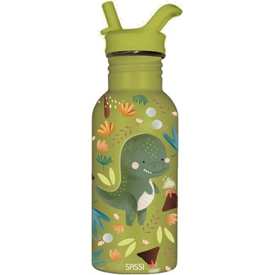 Sassi Бутилка от неръждаема стомана Sassi - Динозавър, 500 ml (SSSB1112)