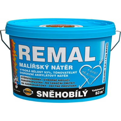 Barvy a laky Hostivař REMAL sněhobílý 7,5kg