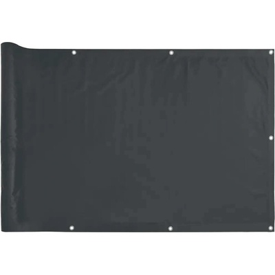 vidaXL Balkonová zástěna antracitová 400 x 75 cm PVC