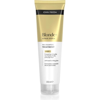 John Frieda Blonde+ Repair System Pre-shampoo Treatment грижа за използване преди нанасянето на шампоан за укрепване на косата 150ml