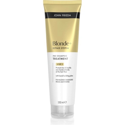 John Frieda Blonde+ Repair System Pre-shampoo Treatment грижа за използване преди нанасянето на шампоан за укрепване на косата 150ml
