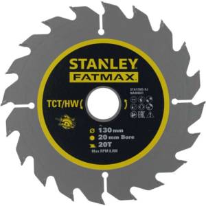 STANLEY - Пилен диск за дърво 130x20 мм, 20 зъба STA17005-XJ (STA17005-XJ)