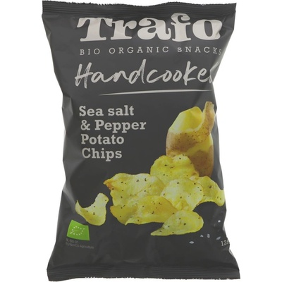 TRAFO Bio Kotlíkové brambůrky s mořskou solí a pepřem 125 g