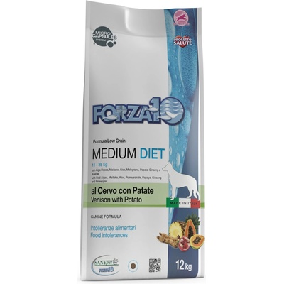 FORZA10 12кг Medium Diet Forza 10, диетична суха храна за кучета - с дивеч и картофи
