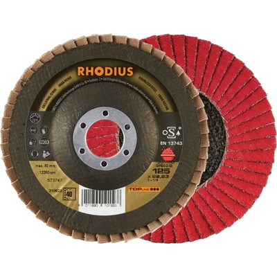 RHODIUS Lamelový brusný kotouč JUMBO SPEED G 125 x 22,23 P40 TOPline 210622