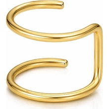 SARINES Minimalistický zlatý earcuff bez piercingu S1101