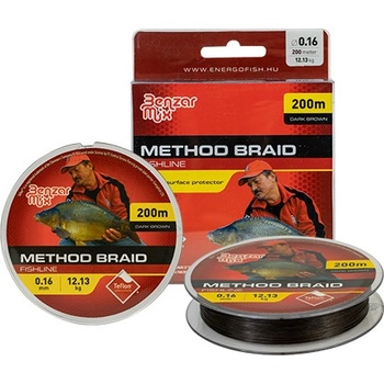 Benzar Mix benzar šnúra method braid tmavohnedá 200 m 0.18 mm 14,43 kg tmavo hnedá