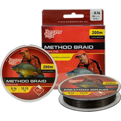 Benzar Mix benzar šnúra method braid tmavohnedá 200 m 0.14 mm 8,23 kg tmavo hnedá