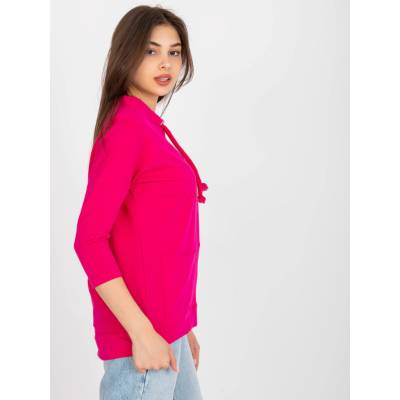 Blouse LA-BZ-B586.29X-fuchsia červená RUE PARIS