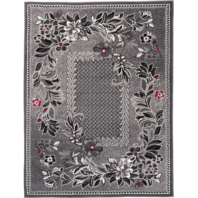 Makro Abra 7192B CHEAP Květy tmavě šedý